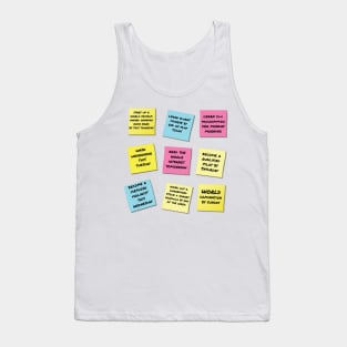 Over Ambitious Goal Notes Tank Top